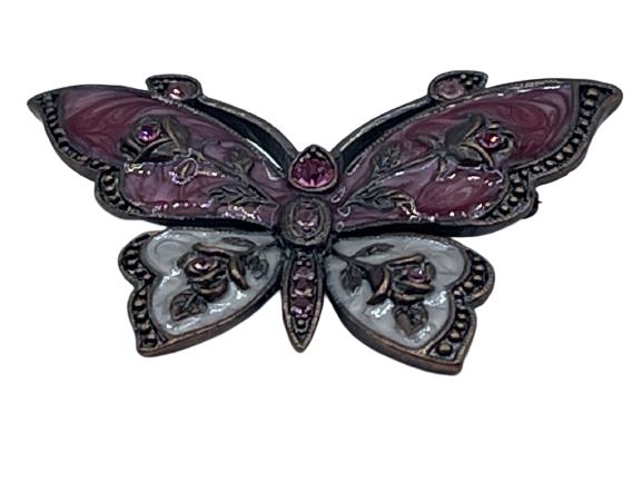 JAY STRONGWATER INSPIRED ENAMEL BUTTERFLY PIN: JAY STRONGWATER INSPIRED ENAMEL BUTTERFLY PIN -PIN OR BROOCH