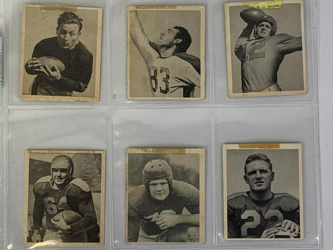 SET OF 6 1948 BOWMAN GUM  FOOTBALL CARDS (1 of 2)