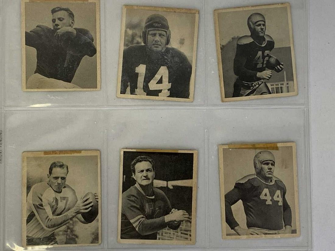 SET OF 6 1948 BOWMAN GUM  FOOTBALL CARDS (1 of 2)