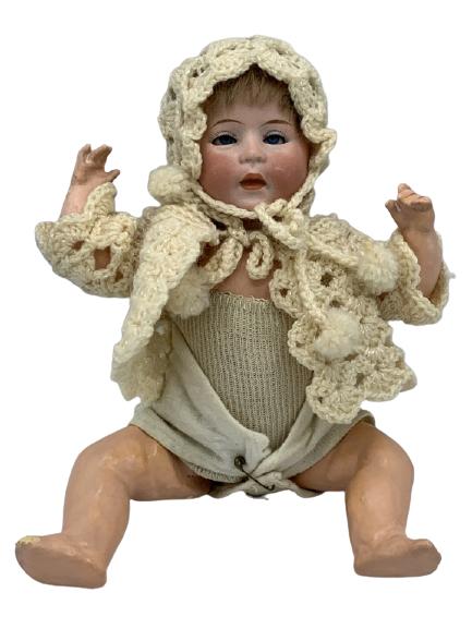 ANTIQUE SWAINE & CO. DIP PORCELAIN DOLL 10.5" (1 of 8)