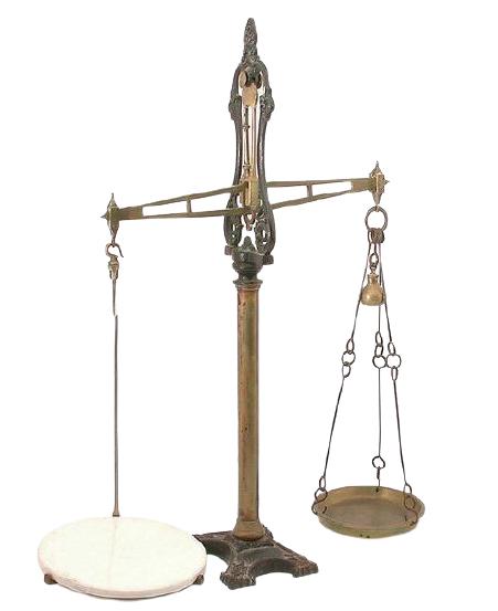 VINTAGE HUNT & CO. ENGLISH BALANCE SCALE 33" (1 of 1)