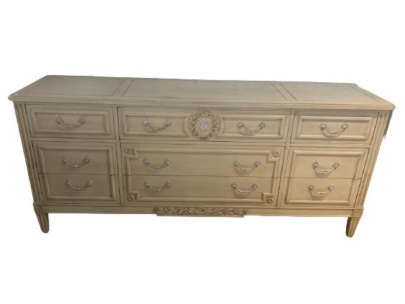 VTG BAKER FURNITURE 9 DRAWER MASTER DRESSER 76" (1 of 10)