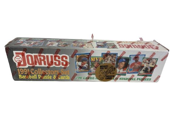1991 SEALED DONRUSS BASEBALL TRADING CARDS BOX SET (1 of 6)