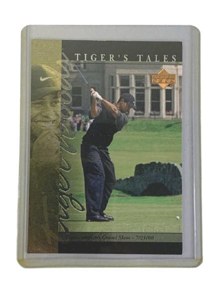 2001 TIGER WOODS UPPER DECK GRAND SLAM CARD (1 of 2)