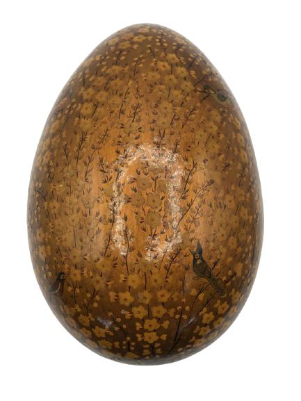 VINTAGE HANDPAINTED OVAL WOODEN BOX 6.5" (1 of 5)