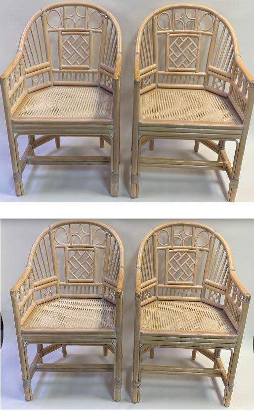 4 VINTAGE BRIGHTON PAVILION STYLE CHAIRS 36" (1 of 11)