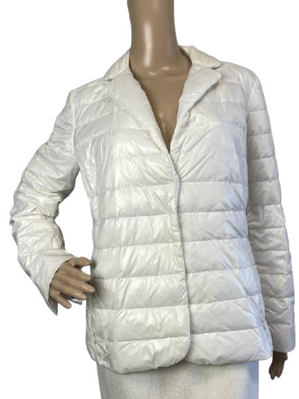 AMINA RUBINACCI WINTER WHITE QUILTED COAT SZ 44 (1 of 4)