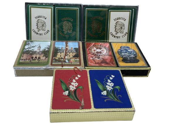 VTG LOT OF SIX PACKS OF PLAYING CARDS (1 of 3)