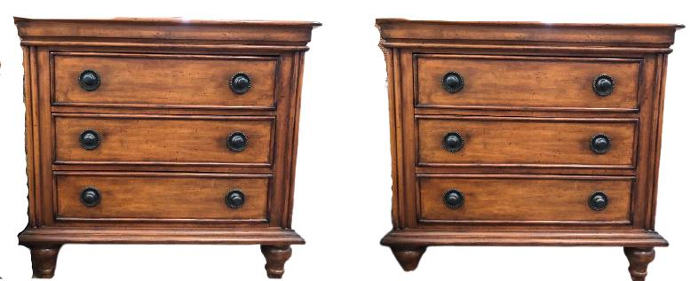 PAIR OF TOMMY BAHAMA BEDROOM END TABLES 36" (1 of 13)