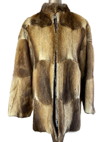 VINTAGE ALASKA ARTIC MUSKRAT FUR JACKET (1 of 3)