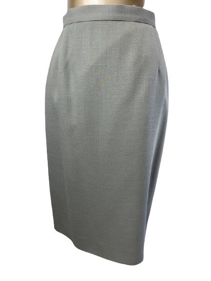 NWT VTG GIORGIO ARMANI GRAY WOOL SKIRT SZ 6 (1 of 3)