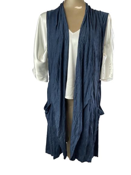 APT DESIGNS BLUE SHRUG SWEATER SZ L/XL: APT DESIGNS BLUE SHRUG SWEATER SZ L/XL