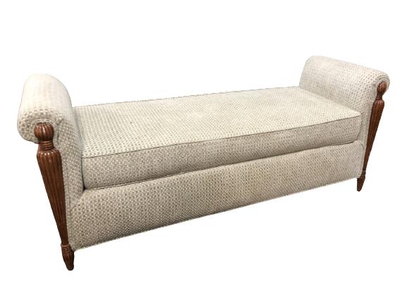 VINTAGE UPHOLSTERED CHAISE LOUNGE DAYBED (1 of 11)