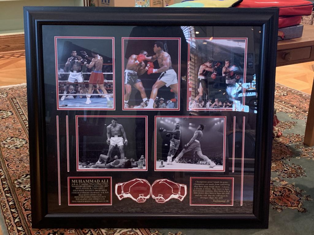 5 MUHAMMAD ALI PHOTO PRINTS & AUTOGRAPH FRAMED 34" (1 of 7)