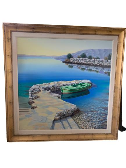LARGE FRANE MLINAR ADRIATIC LANDSCAPE PRINT 46" (1 of 8)