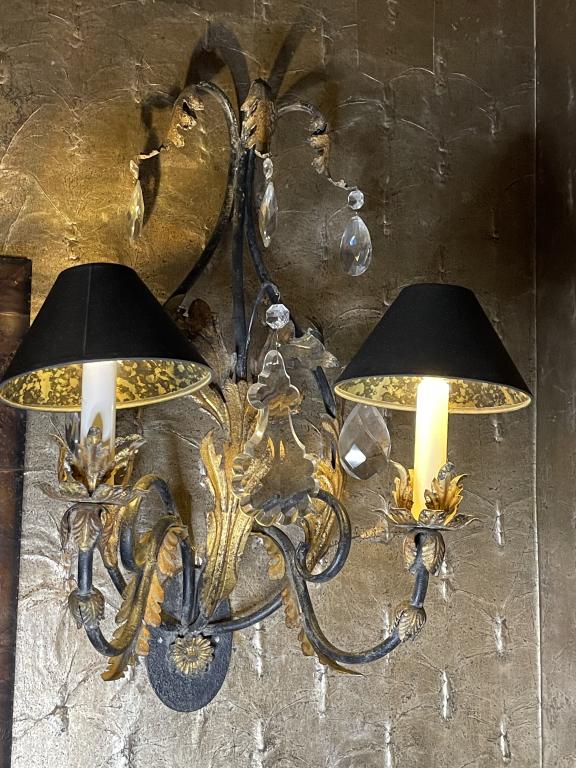 GORGEOUS GOLD AND BLACK SCONCE (1 OF 2) (1 of 5)