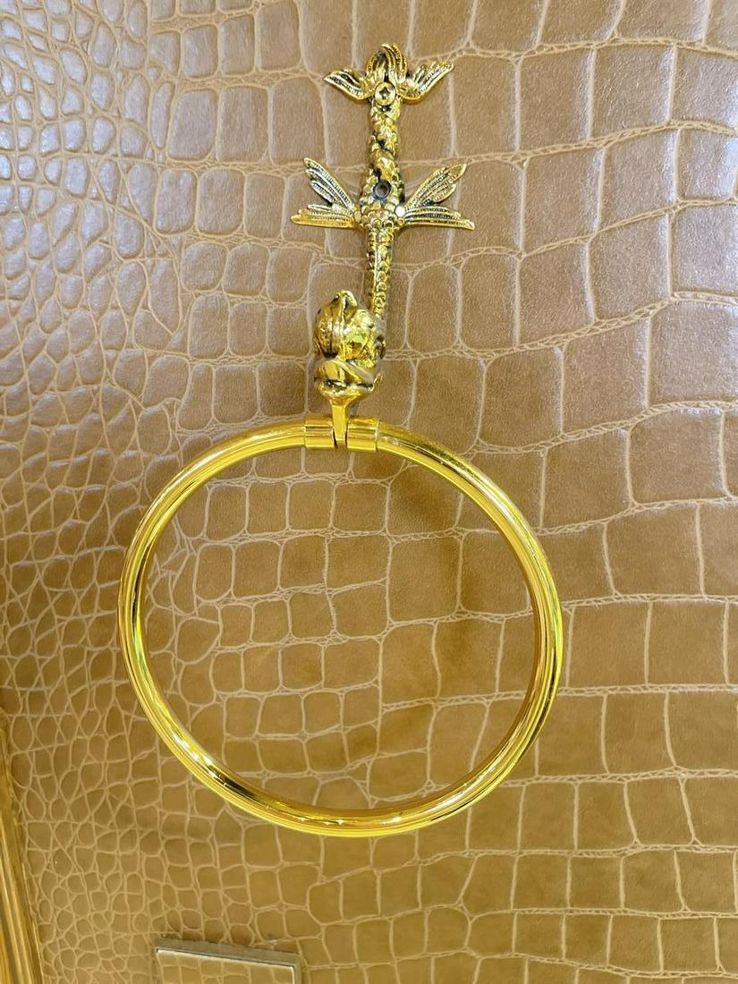 SHERLE WAGNER GOLD COASTAL TOWEL HOLDER (1 of 1)