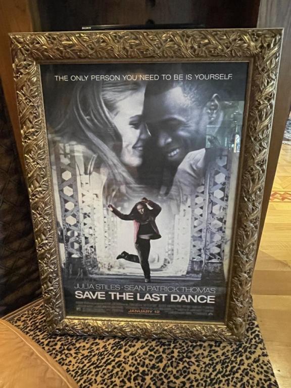 SAVE THE LAST DANCE MOVIE FRAMED POSTER: "SAVE THE LAST DANCE" MOVIE FRAMED POSTER --JULIA STILES- SEAN PARTICK THOMAS - 34"W X 48" H APPROX. * PREVIEW for serious pre-qualified buyers Saturday April 10th 12-4 by appointment ONLY. Appointmen