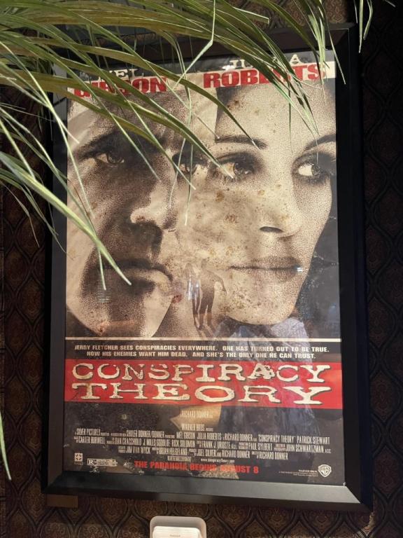FRAMED "CONSPIRACY THEROY" MOVIE POSTER (1 of 3)