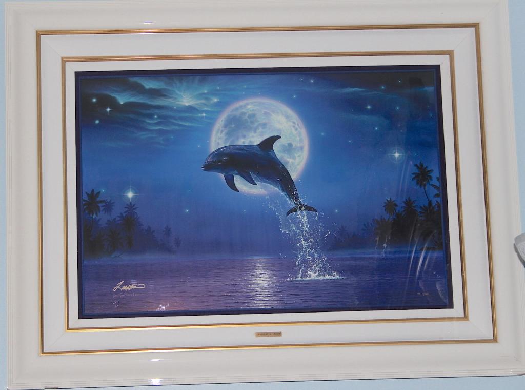CHRISTIAN LASSEN "LEAP OF FAITH" 3/100: CHRISTIAN LASSEN LIMITED EDITION 3/100 -48.5 X 36 "LEAP OF FAITH" *FRAME HAS A FEW CHIPS ON BOTTOM. -PLEASE SEE PHOTOS