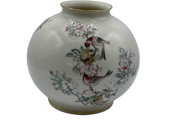 VTG LENOX SERENADE BIRD VASE: VTG LENOX SERENADE BIRD VASE