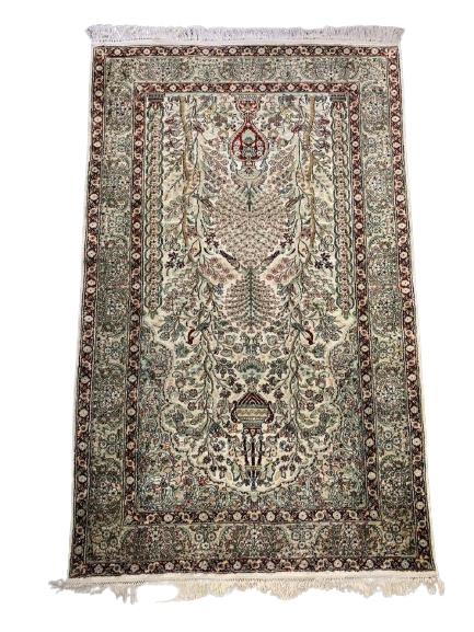 PERSIAN STYLE HAND LOOMED WOOL AREA RUG CARPET 61" (1 of 4)
