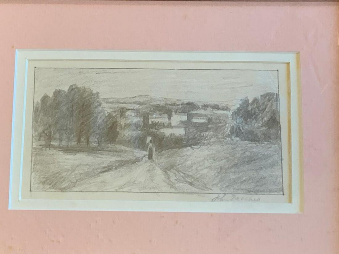 ORIGINAL JOHN ZACCHIO PENCIL DRAWING 13" (1 of 4)