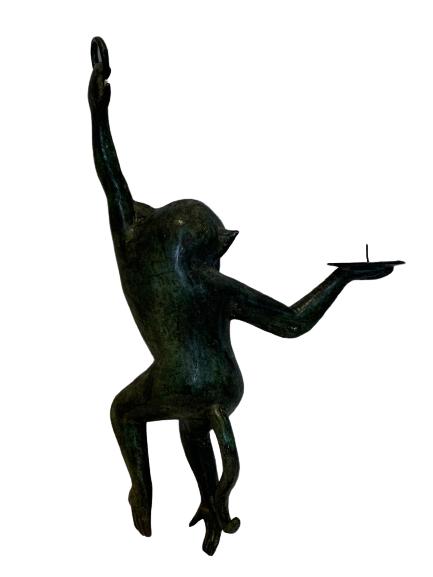 MAITLAND SMITH STYLE MONKEY CANDLE HOLDER 19" (1 of 4)