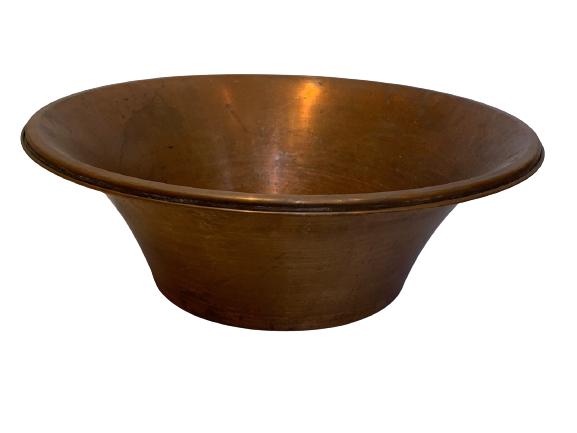 VINTAGE MODERN LARGE COPPER BOWL 19" (1 of 4)