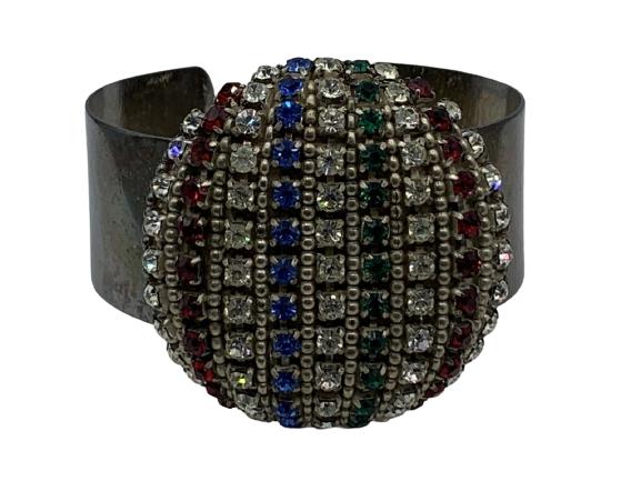 RARE KARL LAGERFELD / TIZIANI JEWELED BRACELET 3" (1 of 5)