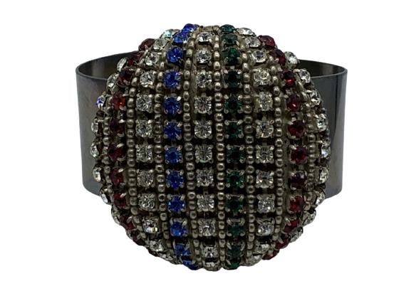RARE KARL LAGERFELD / TIZIANI JEWELED BRACELET 3" (1 of 4)