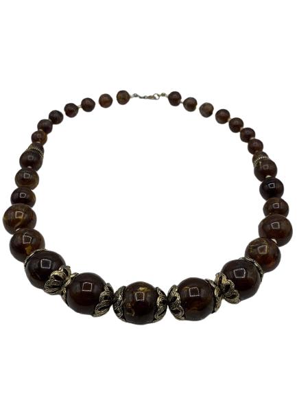 KARL LAGERFELD / TIZIANI BEADED TORTOISE NECKLACE (1 of 5)
