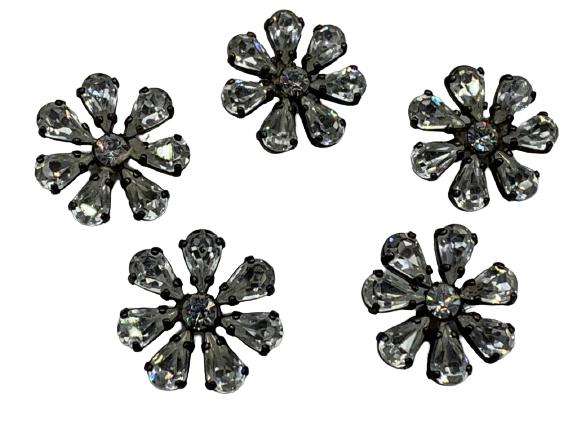 5 LAGERFELD /TIZIANI DECO STYLE BUTTON CLOSURES 1" (1 of 4)