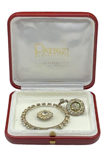 LAGERFELD /TIZIANI DECO STYLE CLIP BROOCH IN BOX (1 of 12)