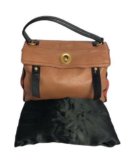 YVES ST LAURENT CALF LEATHER HANDBAG (1 of 5)