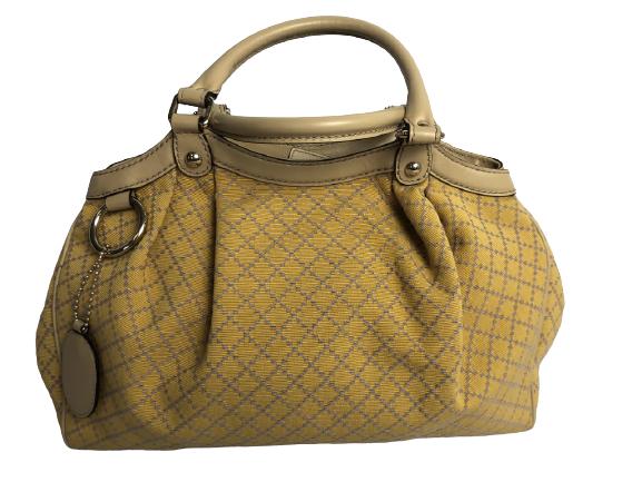 GUCCI YELLOW CANVAS SUKEY PM HANDBAG (1 of 3)
