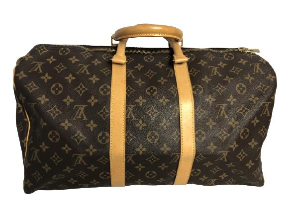 LOUIS VUITTON BROWN MONOGRAM KEEP ALL TRAVEL BAG (1 of 6)
