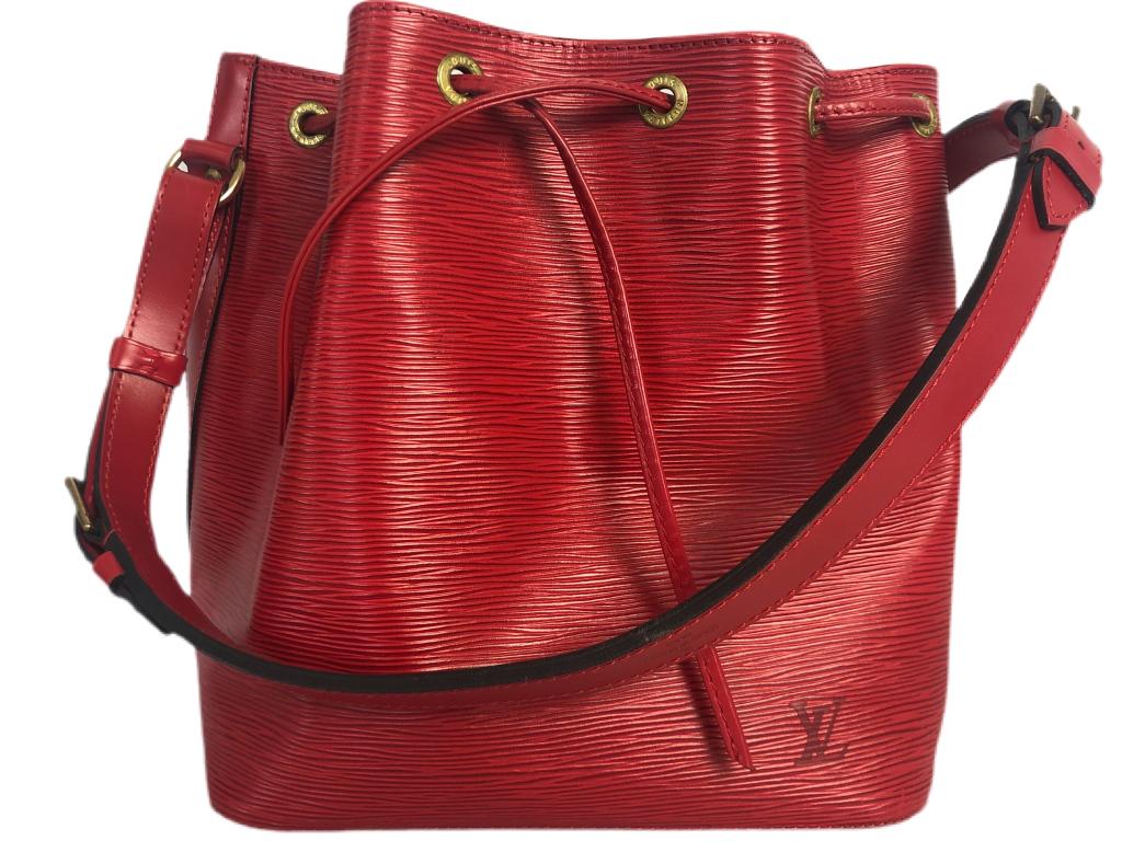 LOUIS VUITTON RED EPI NOE SHOULDER BAG (1 of 4)