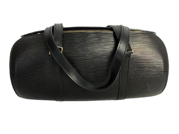 LOUIS VUITTON BLACK EPI SOUFFLOT SHOULDER BAG (1 of 3)