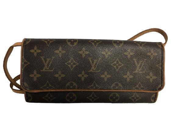 LOUIS VUITTON BROWN MONOGRAM TWIN SHOULDER BAG (1 of 3)