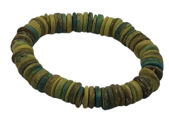 VINTAGE STRETCHY BRACELET W/MULTICOLOR BEADS 3" (1 of 3)