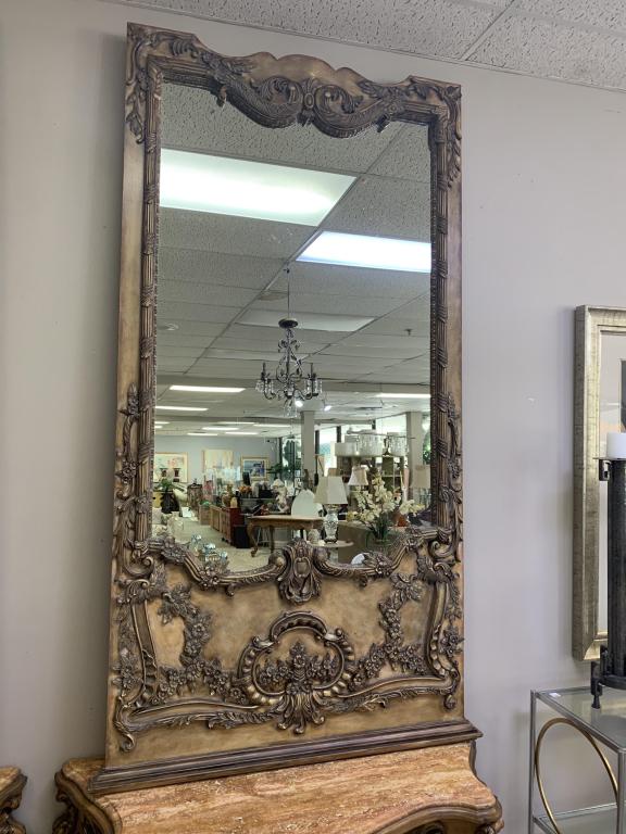 LARGE MAITLAND SMITH BAROQUE STYLE MIRROR 83" (1 of 8)