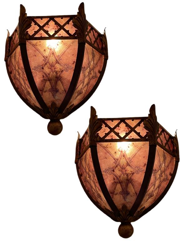 STUNNING PAIR OF DESIGNER SCONCES (1 of 2)
