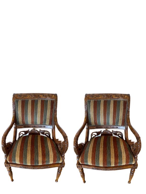 2 P.A.M.A FRENCH REGENCY ARM CHAIRS (1 of 1)