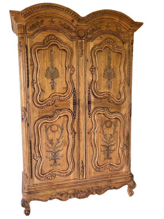 FRENCH COUNTRY CHIC STYLE WARDROBE ARMOIRE (1 of 4)