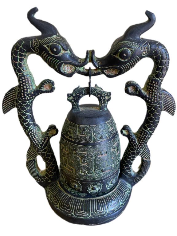 VINTAGE KOIU FISH METAL SCULPTURE 11" (1 of 5)