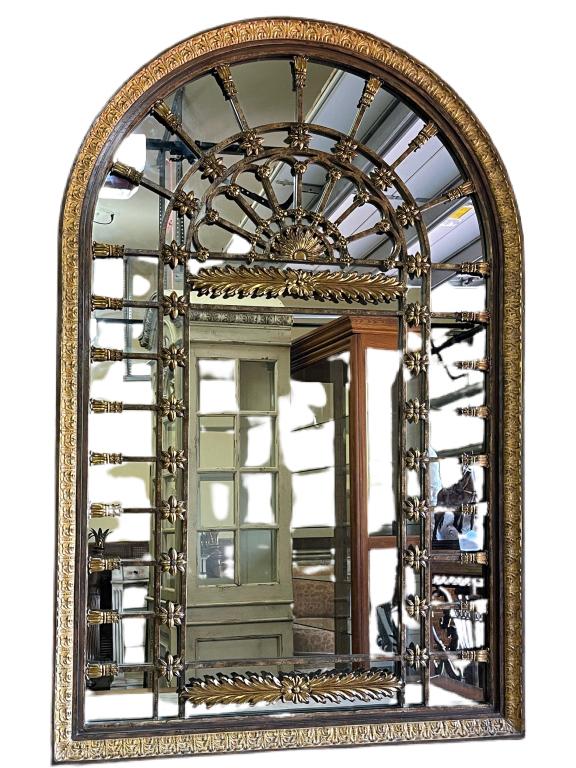 VINTAGE ELEGANT HALF DOME MIRROR (1 of 5)