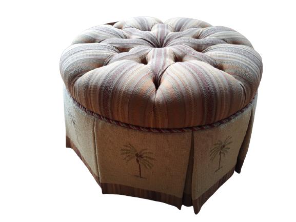 TOMMY BAHAMA INSPIRED TROPICAL OTTOMAN STOOL (1 of 4)