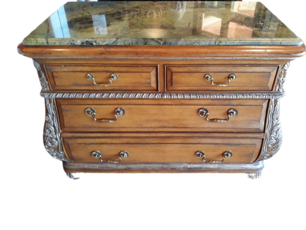 MARGE CARSON REGENCY STYLE 4 DRAWER CHEST (1 of 4)