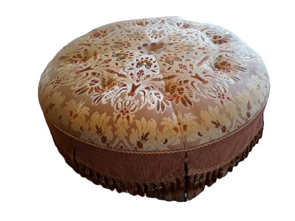 CUSTOM MARGE CARSON STYLE OTTOMAN OR STOOL (1 of 3)